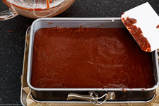 Brownies with cinnamon-cocoa Frosting