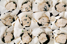 Savoury Muffins with spinach and R&mdash;ucherlachs