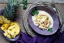 Quick sliced Turkey with pineapple