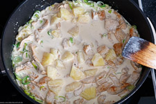 Quick sliced Turkey with pineapple